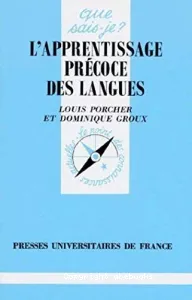 L'Apprentissage précoce des langues