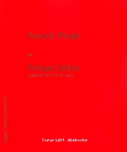 Francis Ponge (éd. Seghers)