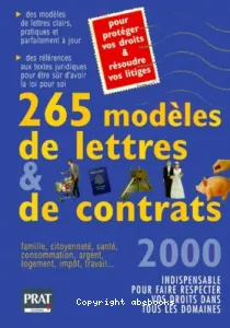 265 modèles de lettres et de contrats.