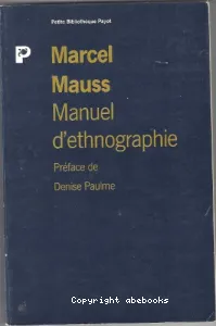 Manuel d'ethnographie