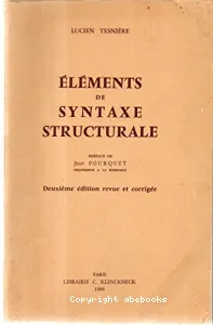 Eléments de syntaxe structurale