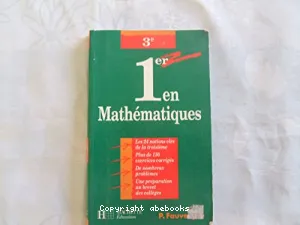 1er en mathématiques, 3e