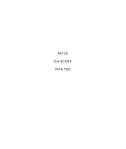 Male dancers wanted