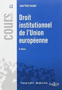 Droit institutionnel de l'Union européenne