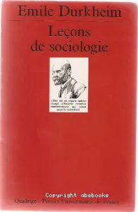 Leçons de sociologie