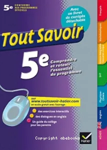 Tout savoir 5e