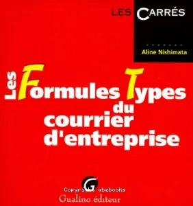 Les Formules types du courrier d'entreprise