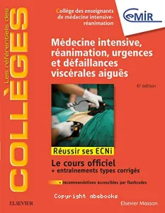 Médecine intensive, réanimation, urgences et défaillances viscérales aiguës