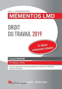 Droit du travail 2019