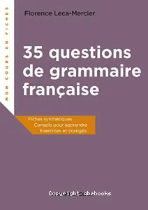 35 questions de grammaire française