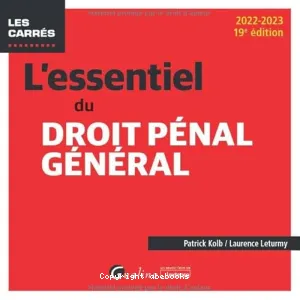 L'essentiel du droit pénal général