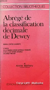 Abrégé de la classification décimale de Dewey