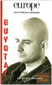Europe, n° 961 : Pierre Guyotat
