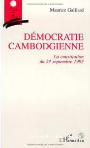 Démocratie cambodgienne (La Constitution du 24 septembre 1993)