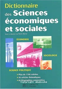 Dictionnaire des sciences économiques et sociales