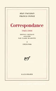 Correspondance I (1923-1646)